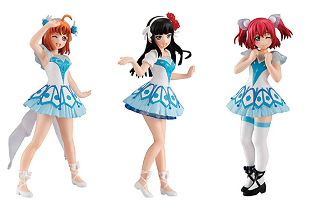 Love Live! School Idol Project Sushine!! Gasha portraits Figures Water Blue New World Vol. 7 500Y - Set of 3