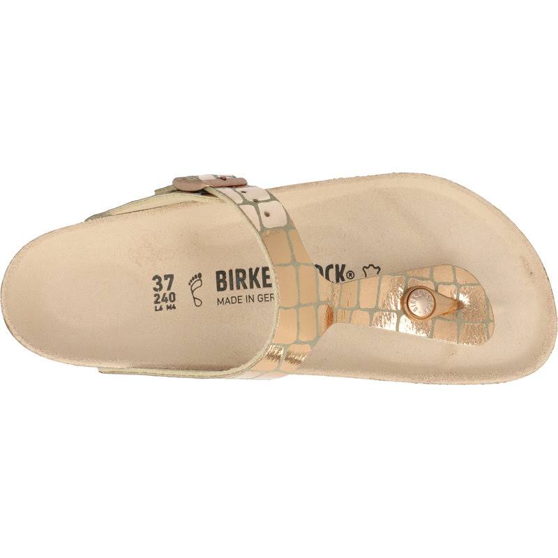 Birkenstock Adult Gizeh Bronze Microfiber Slides Sandals