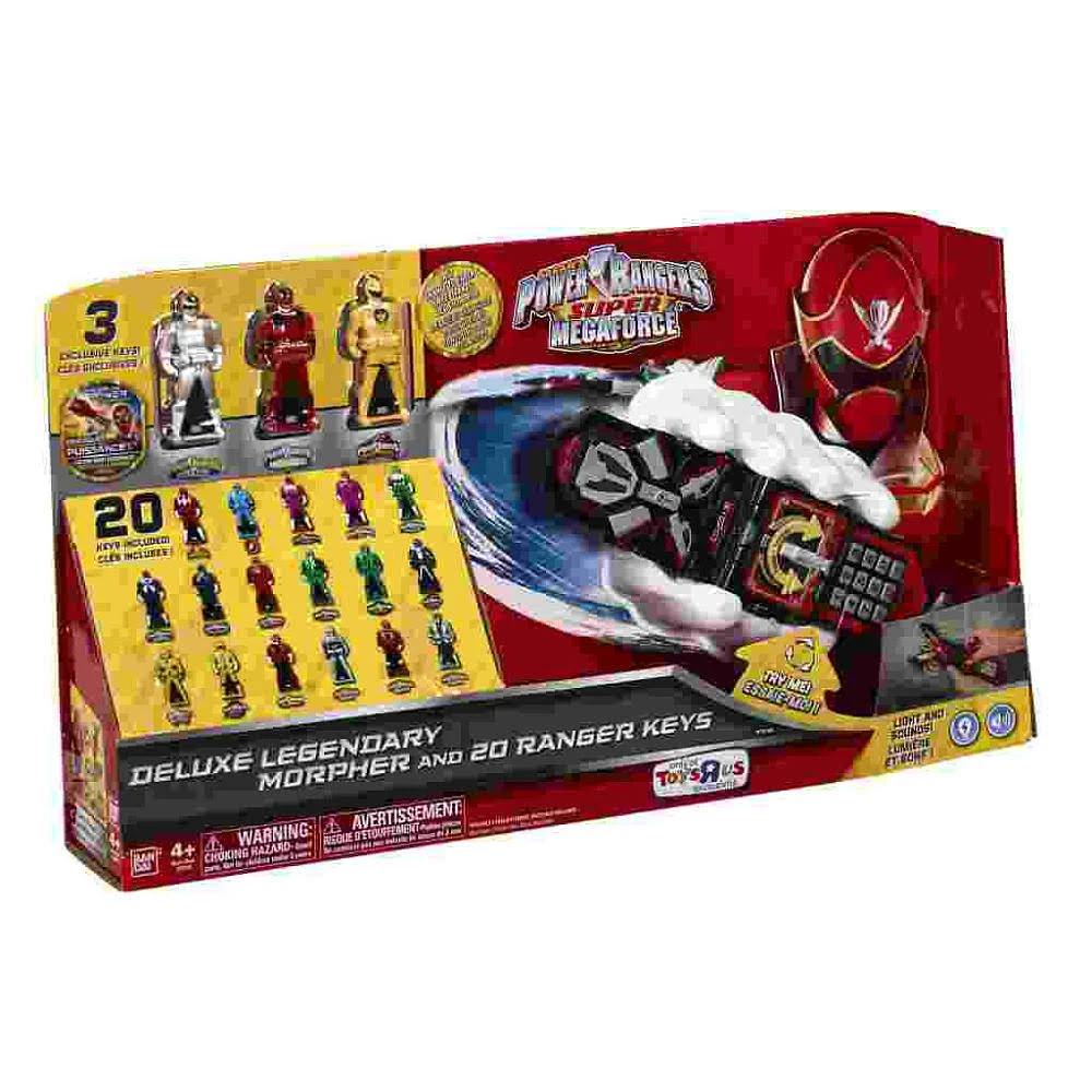 Bandai Power Rangers Super Megaforce Deluxe Legendary Morpher and 20 Ranger Keys