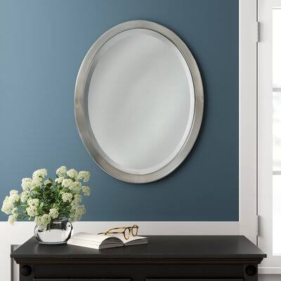 Lowe Oval Metal Mirror