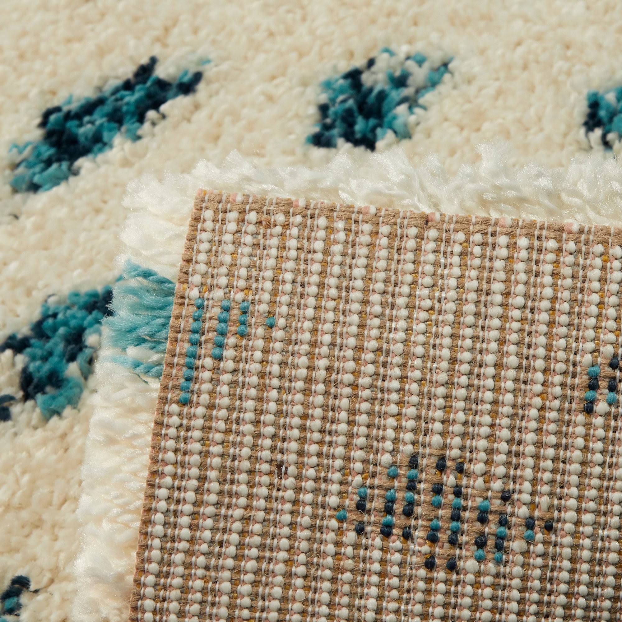 BALTA Belmonte Pink 5 ft. x 7 ft. Geometric Shag Area Rug