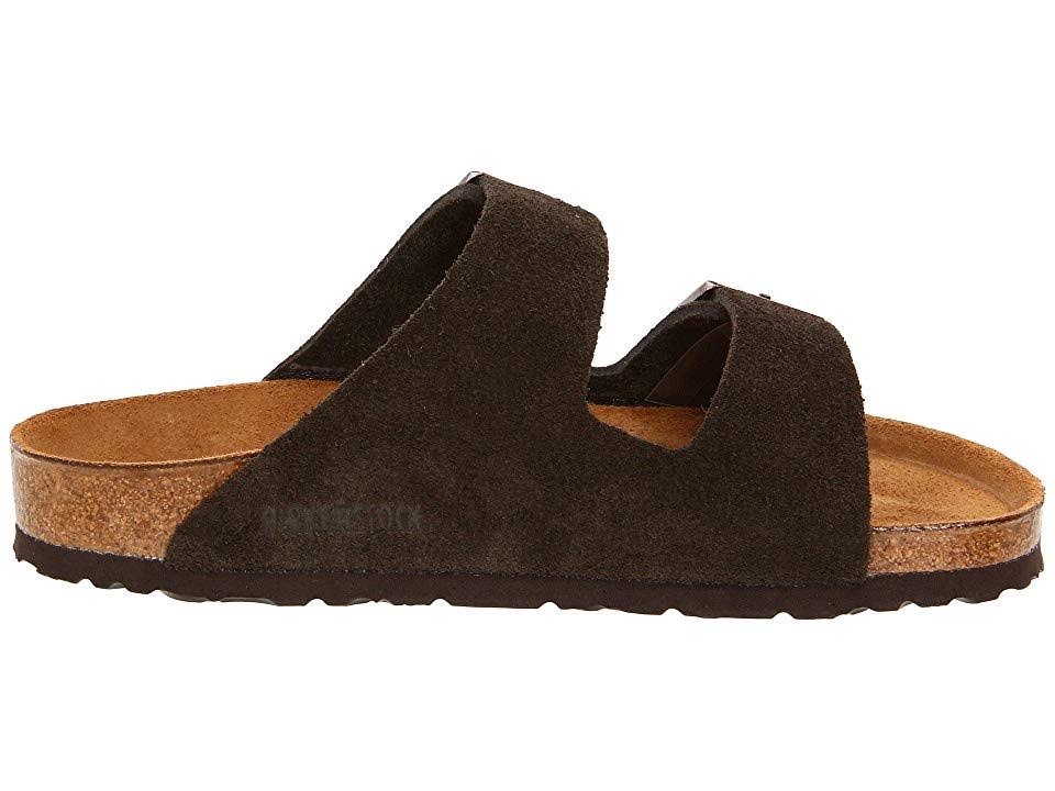 Birkenstock Arizona Sandal - 37 Narrow - Mocha Suede