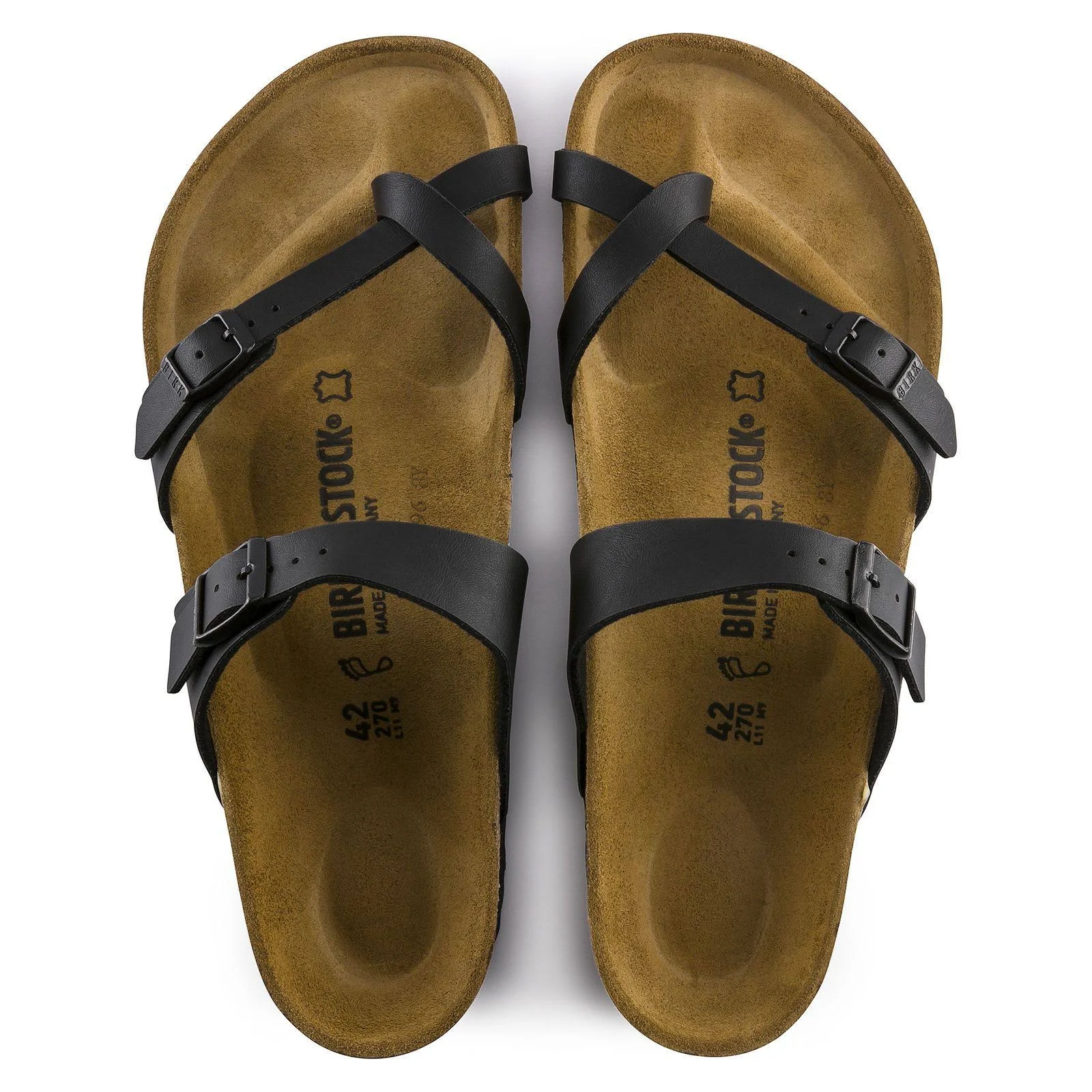 Birkenstock Women's Mayari Sandal - 42 - Black Birko-Flor