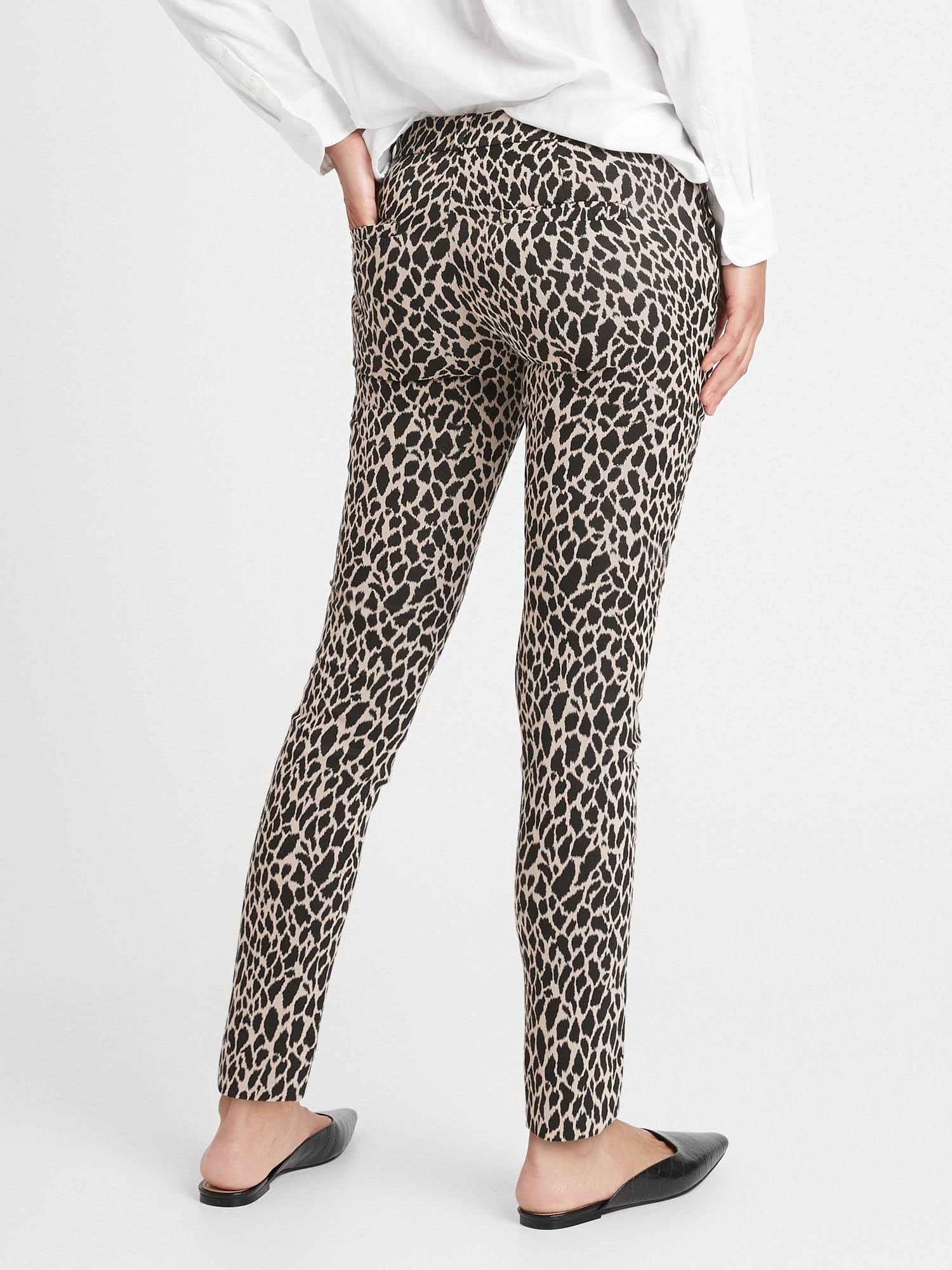 Banana Republic Women's Classic-Skinny Sloan Pant Giraffe Print Size 6 Long