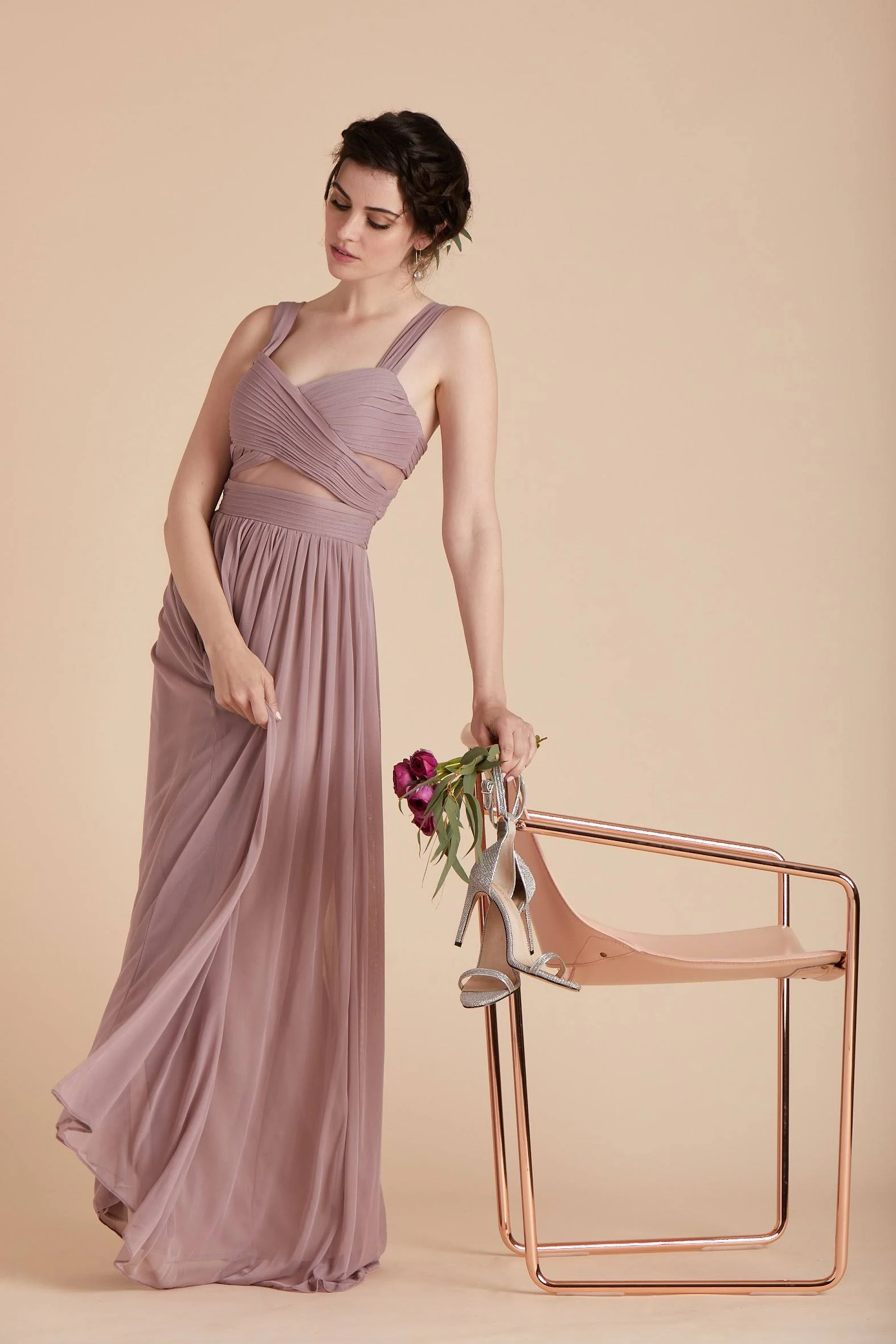 Birdy Grey Elsye Bridesmaid Dress in Mauve L / Mauve