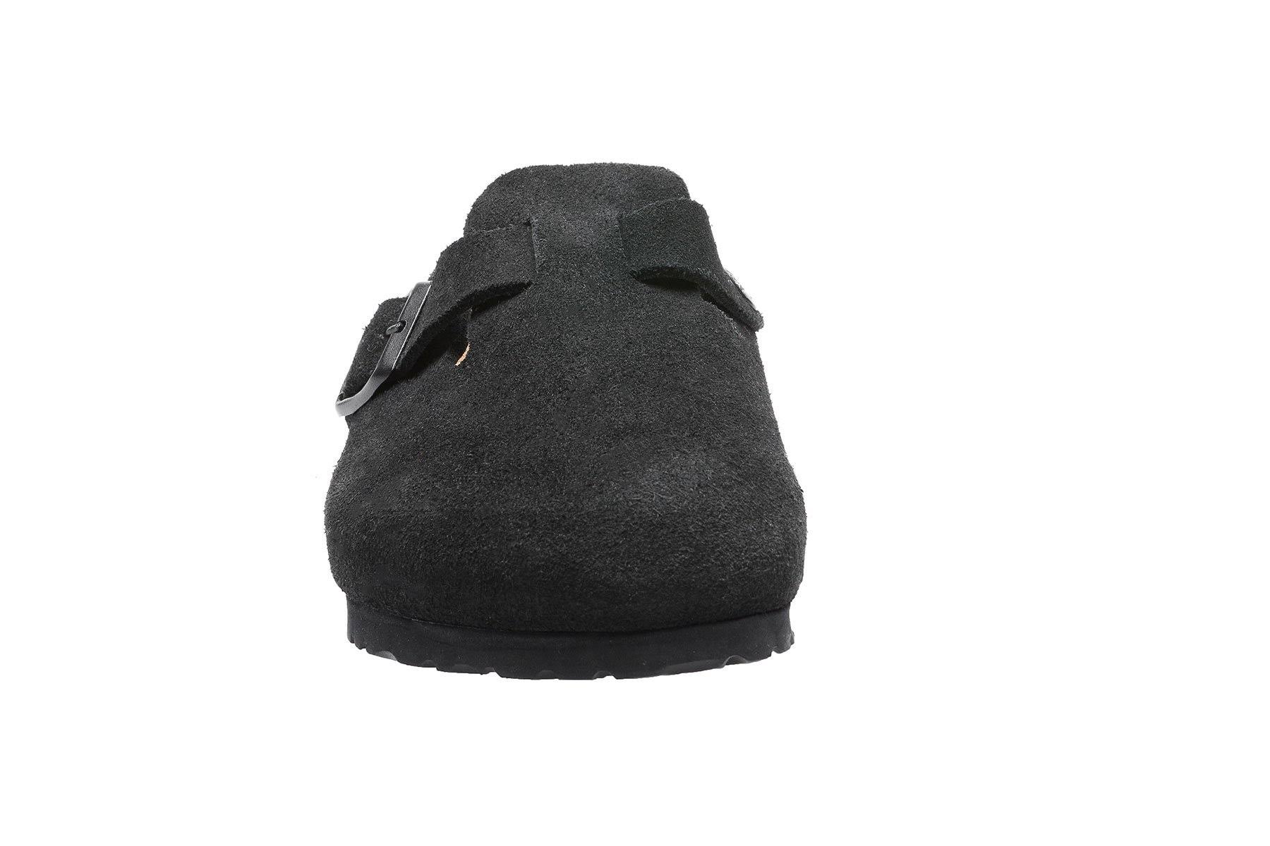 Birkenstock Boston Soft Footbed - Black Suede Size 36