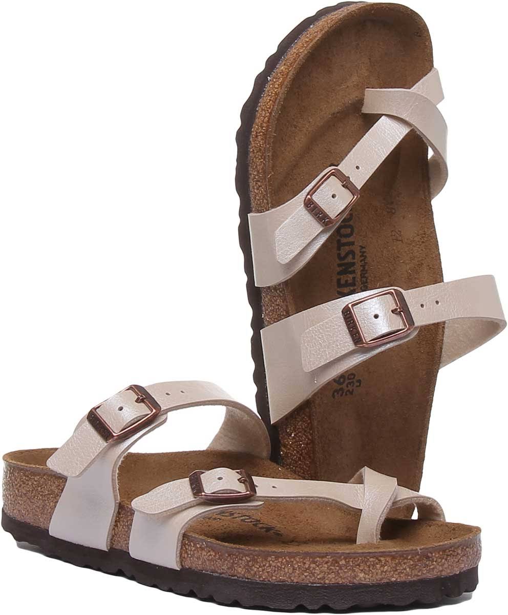 Birkenstock Mayari Birko Flor Sandals - Graceful Pearl White