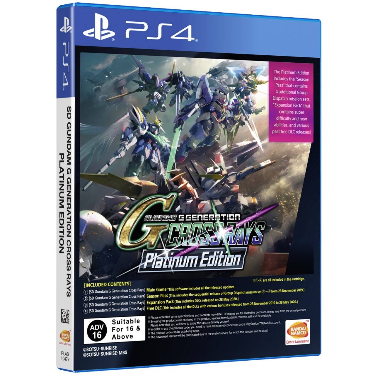 SD Gundam G Generations Crossrays Platinum Edition (English) for PlayStation 4