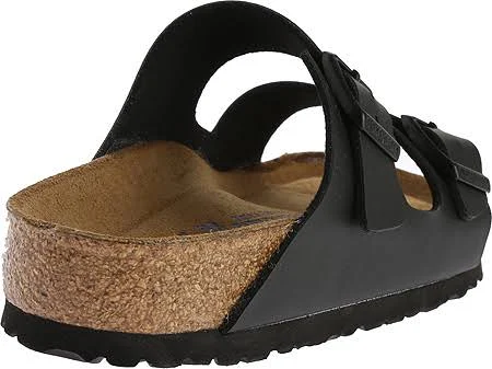 Arizona Womens Leather Soft Footbed Footbed Sandals, Black Birko-Flor / 44