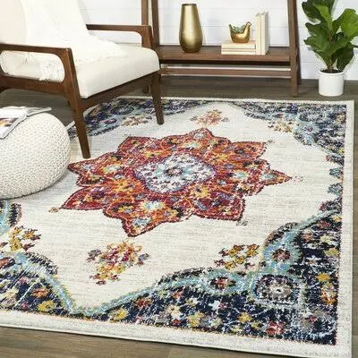 Everhart Oriental Gray/Blue/Red Area Rug Balta Rugs Rug Size: Rectangle 5&3x22 x 7&