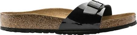 Birkenstock Madrid Birko-Flor Sandals Black Patent