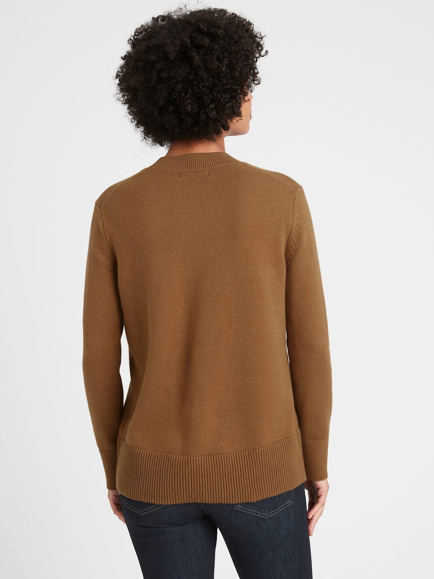 Banana Republic Women's Relaxed Chunky Sweater Brown Sugar Size Xs