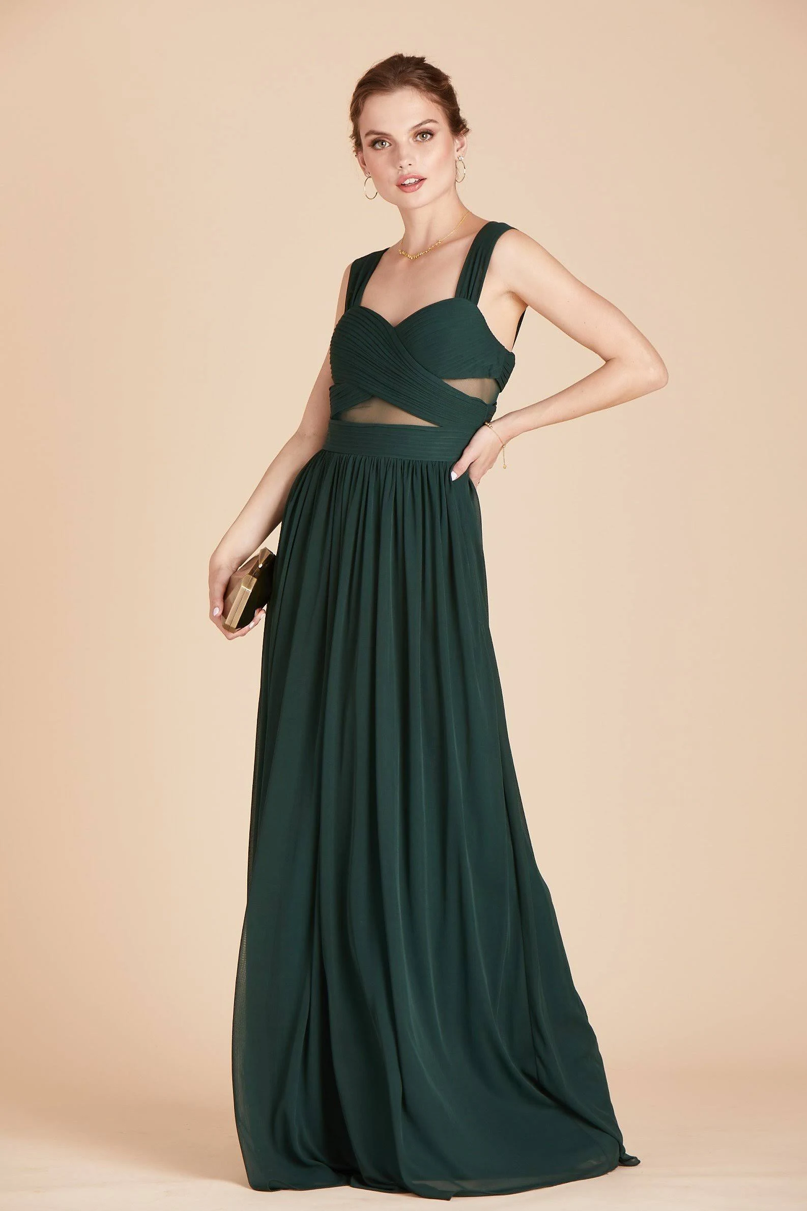 Birdy Grey Elsye Bridesmaid Dress in Emerald S / Emerald