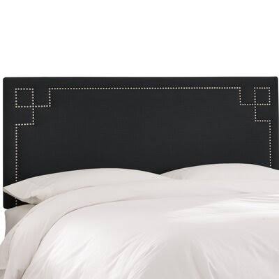Mcardle Upholstered Panel Headboard Birch Lane Size: Full, Upholstery Color: Black