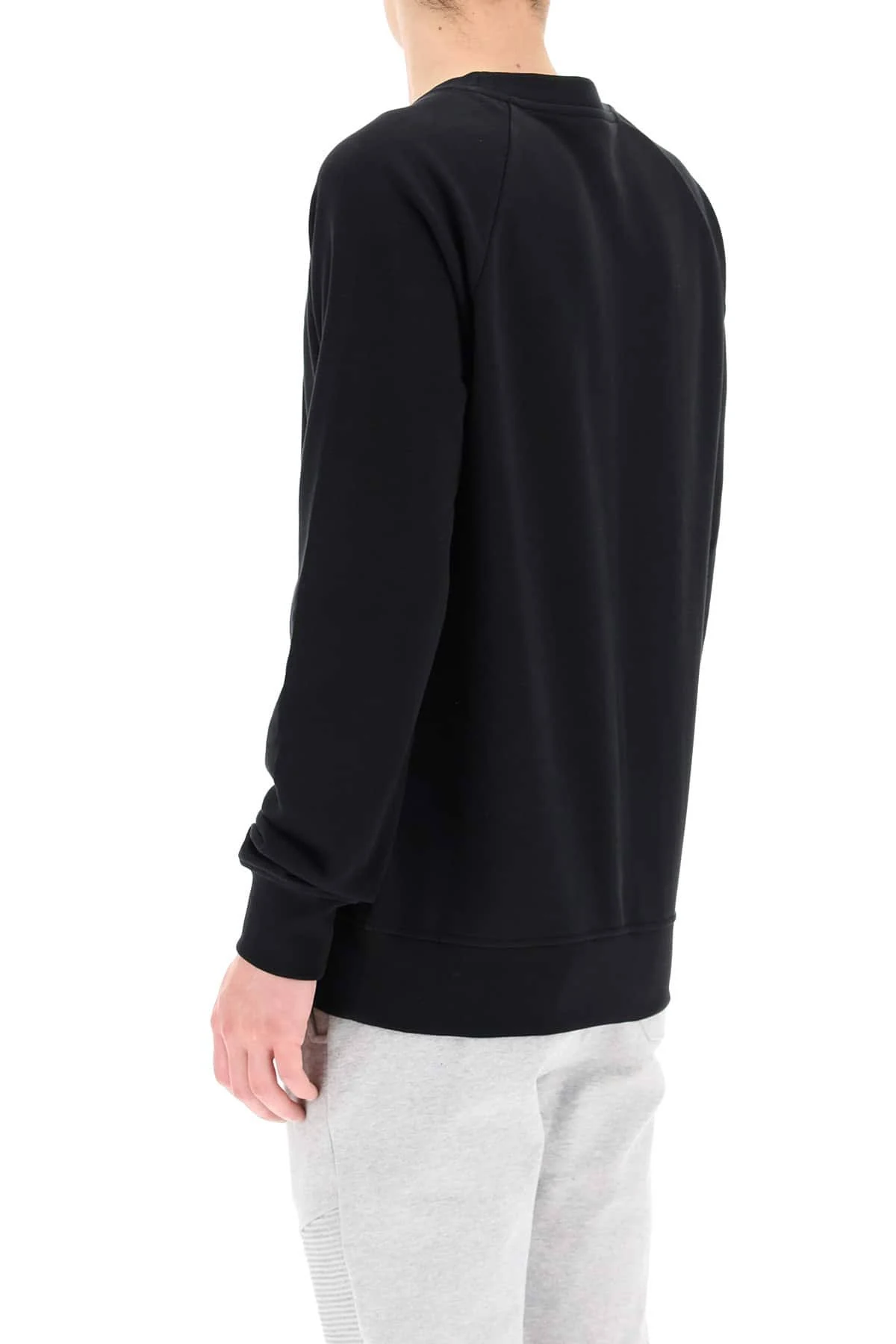 Balmain Logo Print Sweatshirt - Black - Sweatshirts