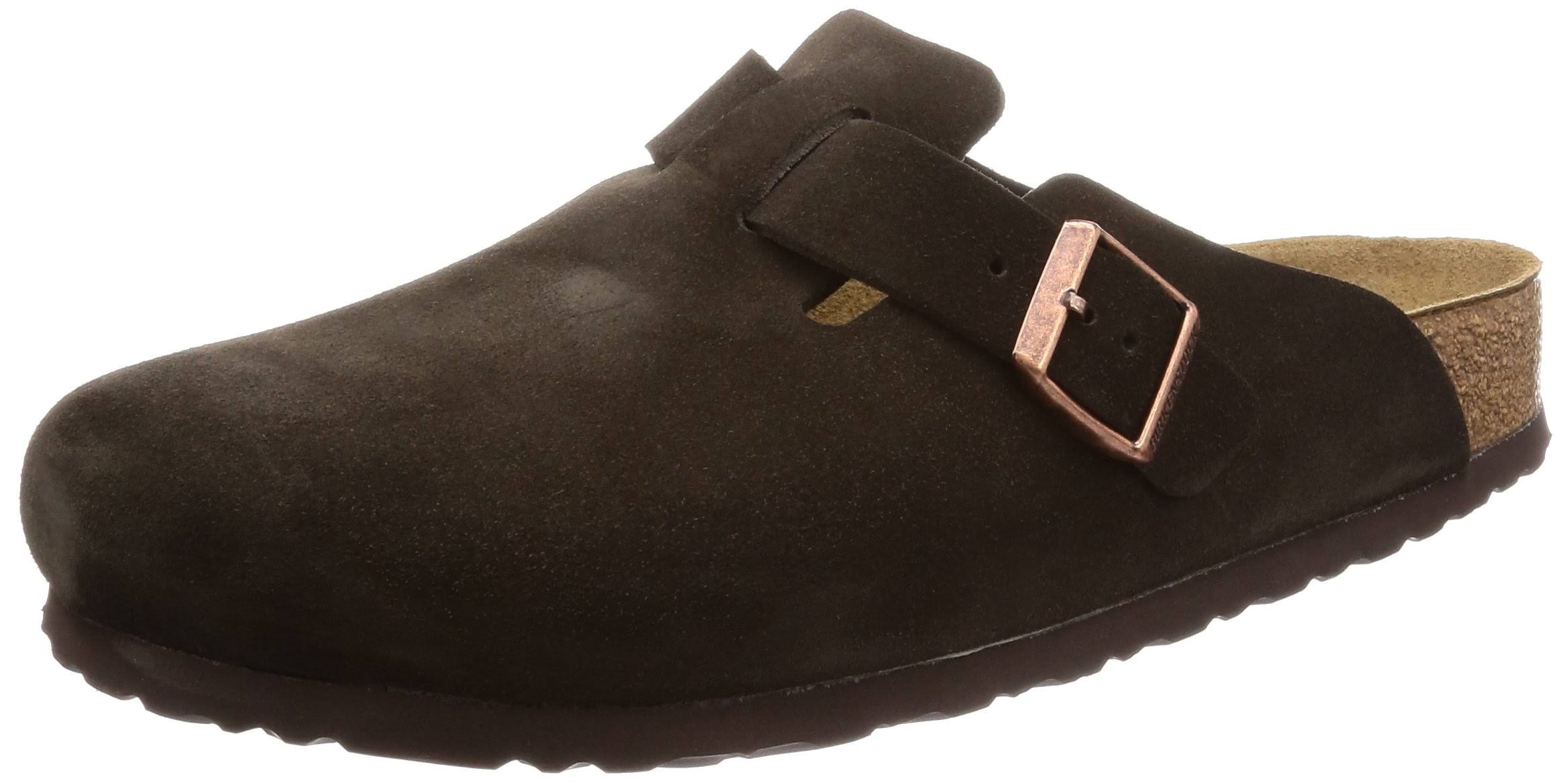 Birkenstock Boston Soft Footbed - Suede Mocha / 46 / Narrow
