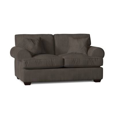 Workington 67x22 Rolled Arm Loveseat Body Fabric: Tina Charcoal