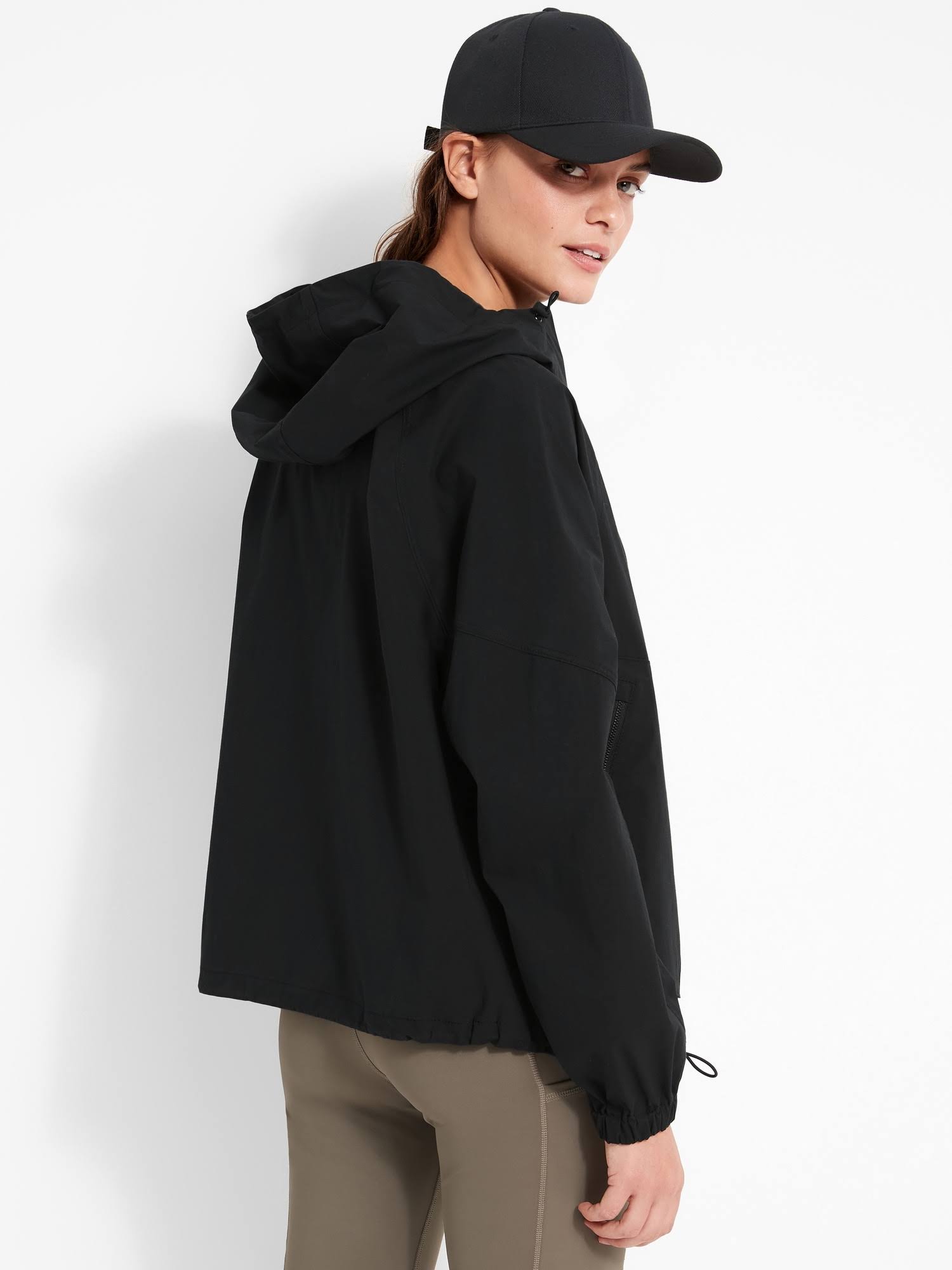 Banana Republic Women's Rain Jacket Black Size Xs