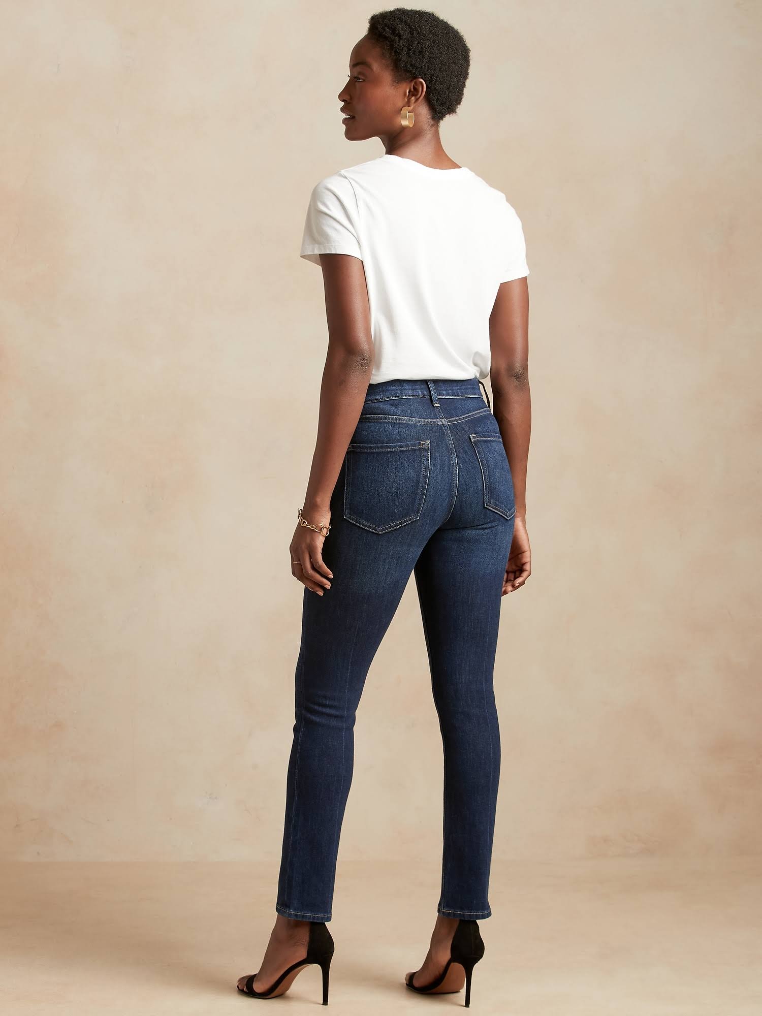 Banana Republic Women's High-Rise Slim Jean Dark Wash Size 24 Regular