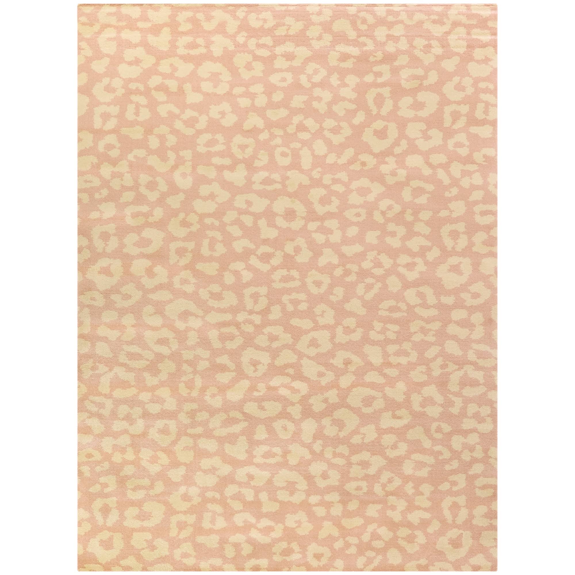 Josephina Leopard Print Area Rug - 2&7x22 x 7& Runner - Pink