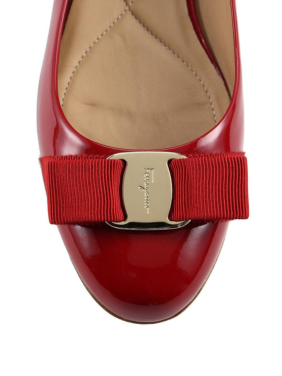 Salvatore Ferragamo Women Varina Ballet Flat Blue Size 6