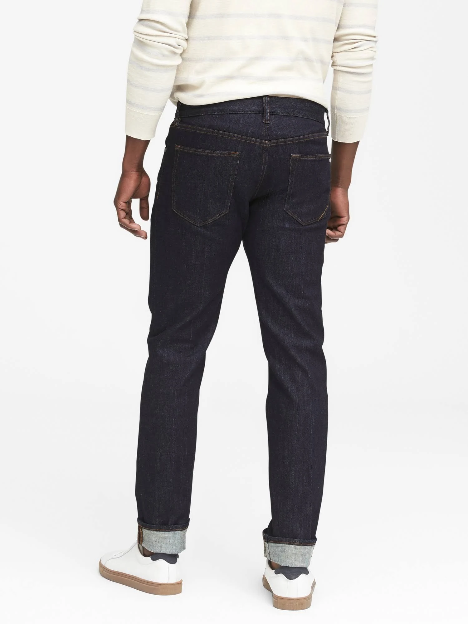 Banana Republic Men's Slim Dark Wash Jean Rinse Wash Tall Size 42W 36L