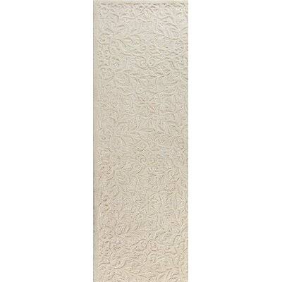 Naomi Floral Handmade Tufted Wool Ivory Area Rug Birch Lane Rug Size: Runner 2&6x22 x 8&