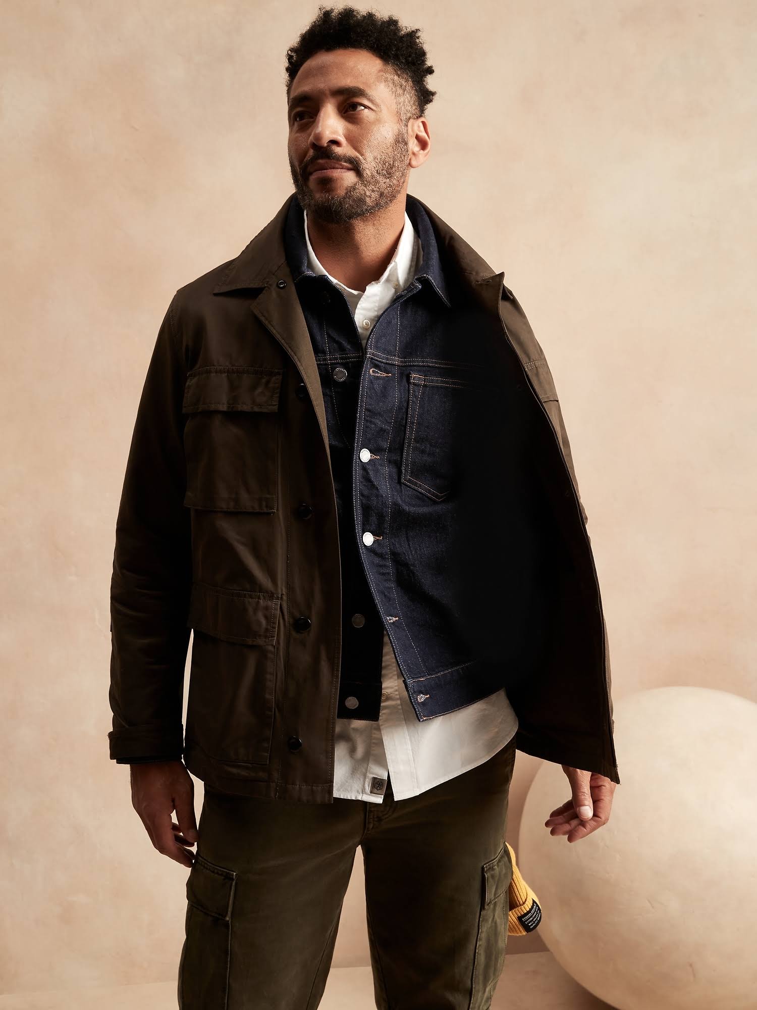 Banana Republic Men's Denim Trucker Jacket Rinse Size Xs