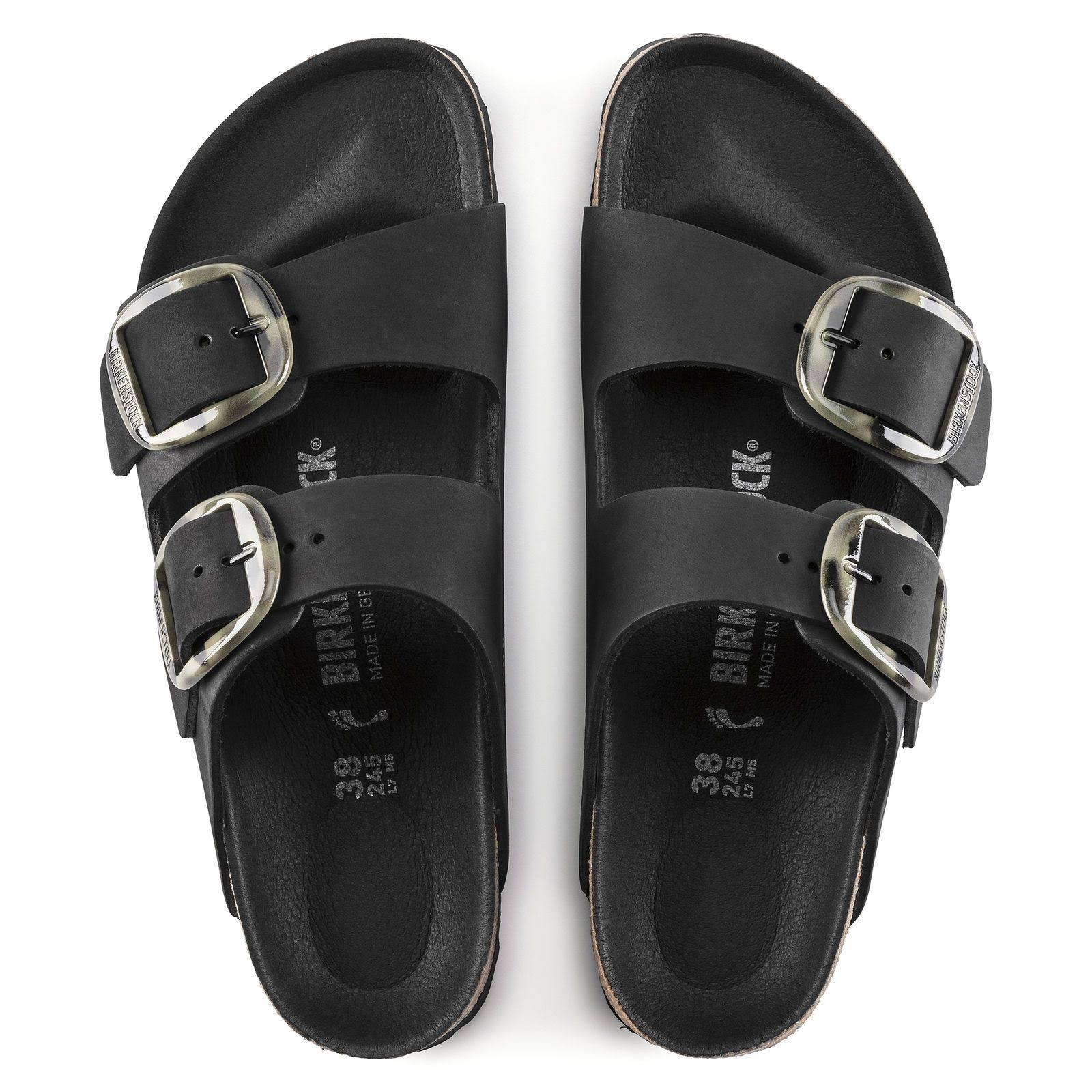 Birkenstock Women's Arizona Big Buckle Oiled Leather Black