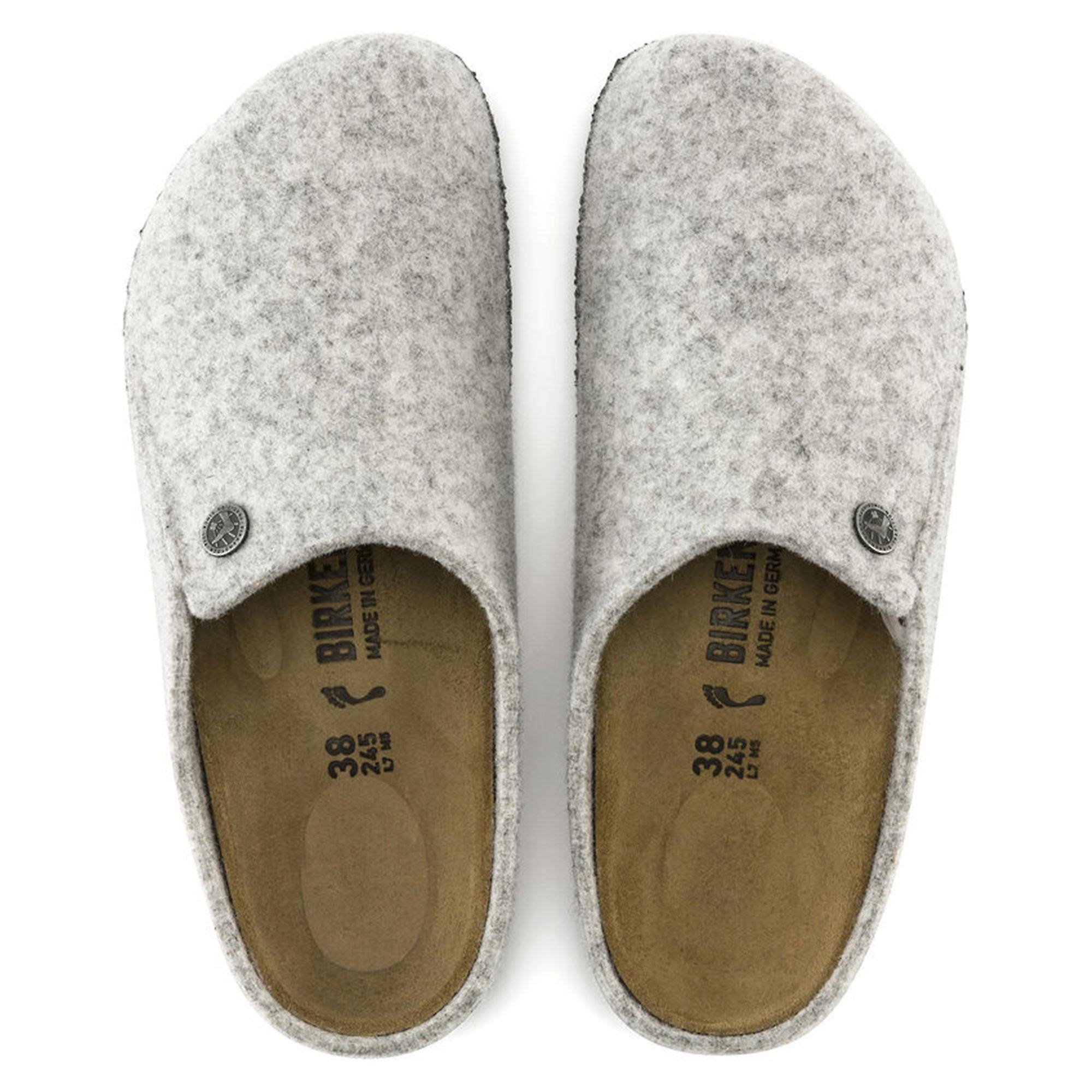Birkenstock Zermatt Standard Narrow Womens Slippers - Light Grey