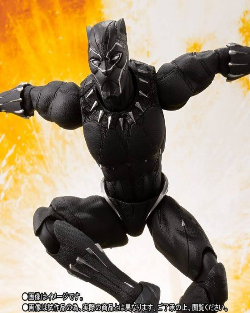 Avengers Infinity War: Black Panther & Tamashii Effect Rock S.H.Figuarts