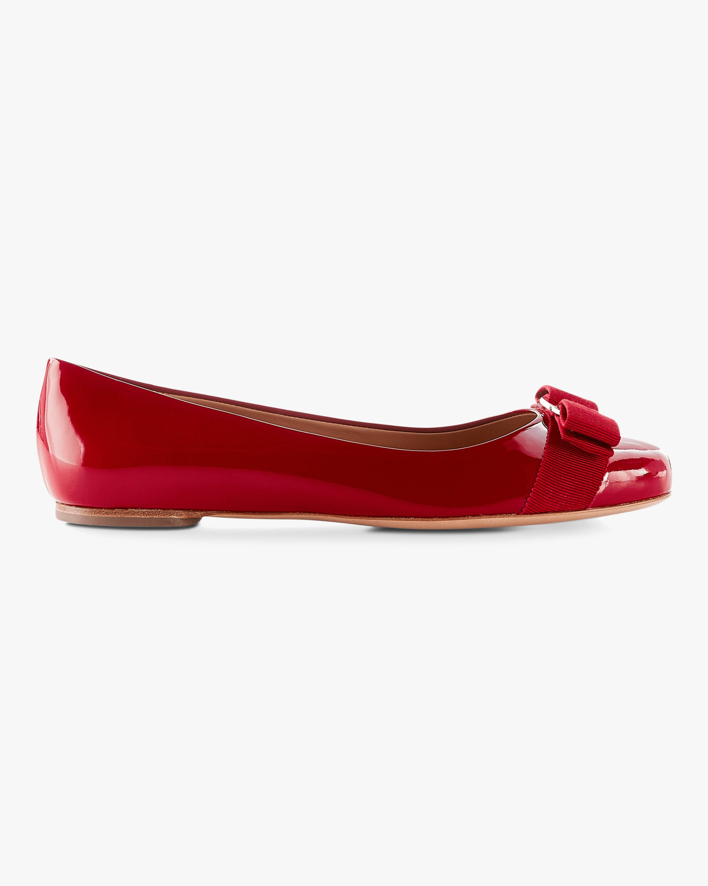 Salvatore Ferragamo Varina Ballet Flat Red 8.5
