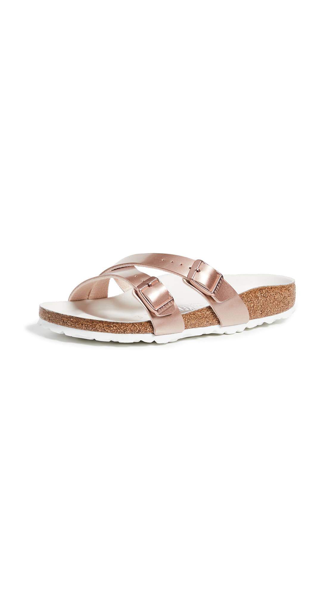 Birkenstock Yao Hex Sandals Metallic Copper 36