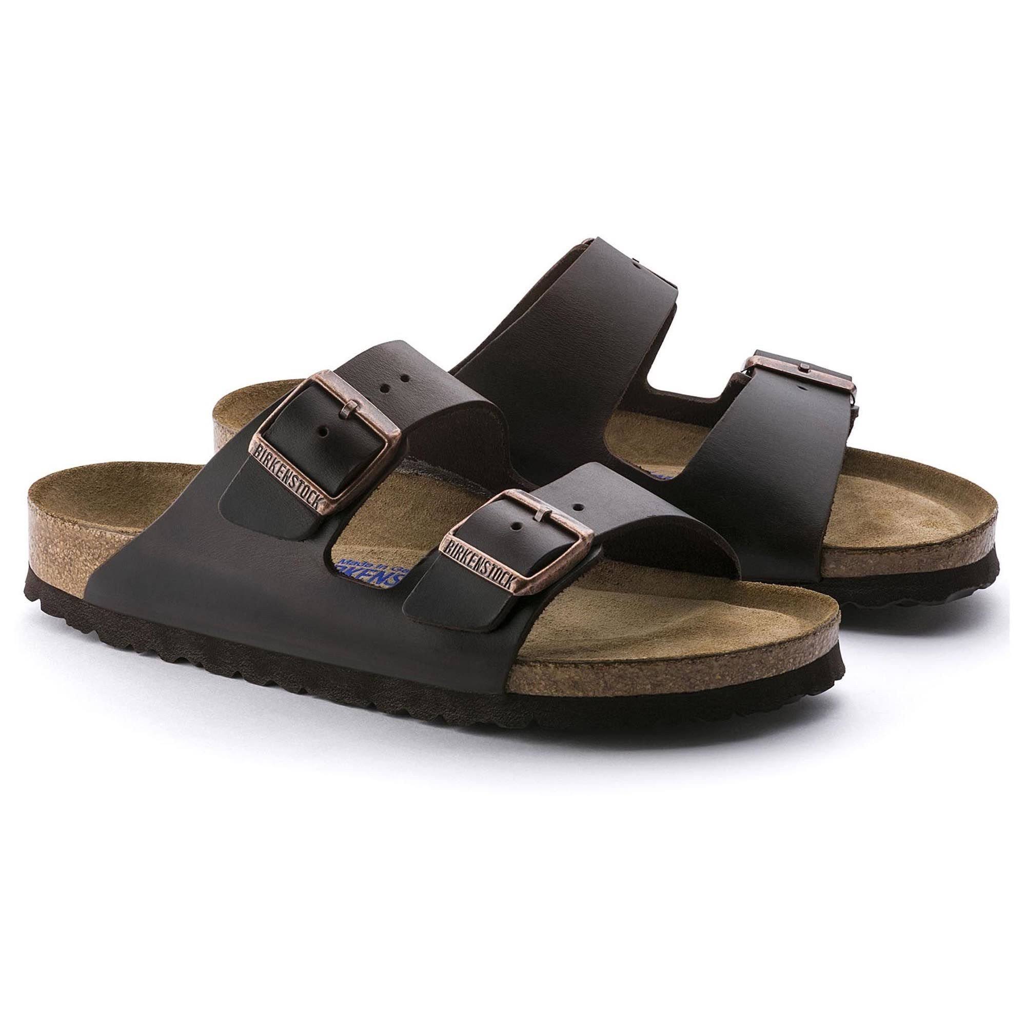 Birkenstock Arizona Soft Footbed - Leather Brown Amalfi / 40 / Narrow