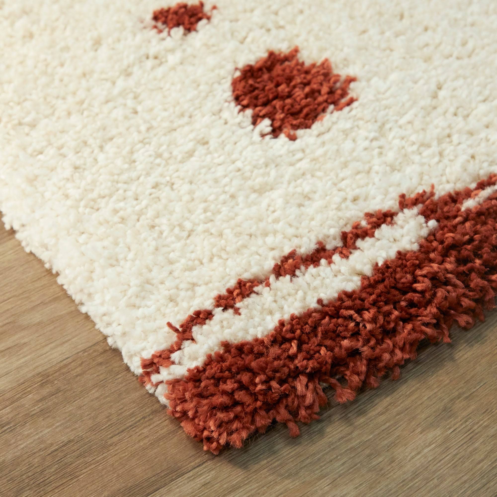 Balta Headley Burnt Orange 5 ft. x 7 ft. Tribal Shag Area Rug