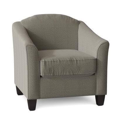 Birkett Armchair Body Fabric: Turbo Ash, Leg Color: Black Walnut