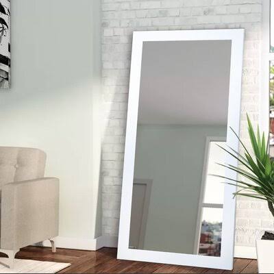 Athens Full Length Mirror Size: 67x22 H x 31x22 W x 0.75x22 D, Finish: White