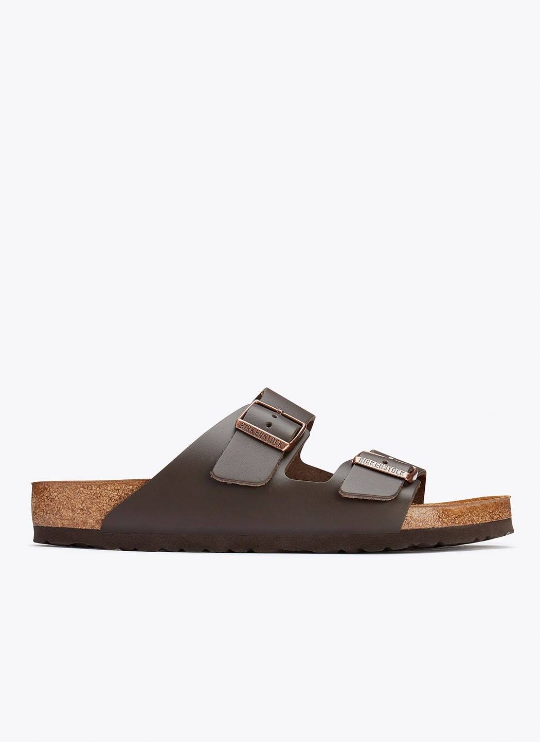 Birkenstock Leather Sandals Arizona Dark Brown / 40