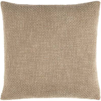 Madisyn Square 100% Cotton Pillow Cover & Insert Birch Lane Color: Wheat, Size: 18x22 x 18