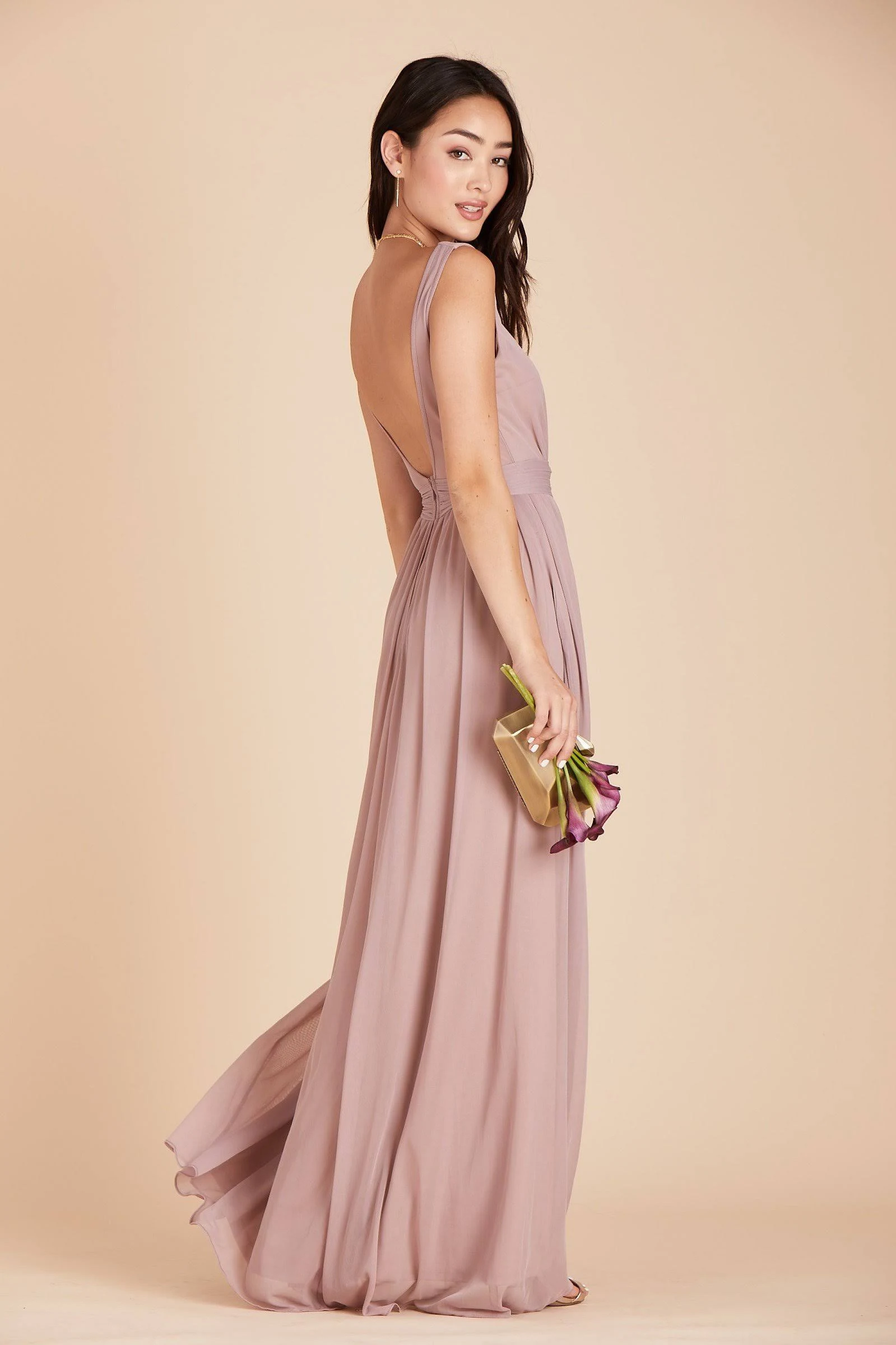 Birdy Grey Jan Bridesmaid Dress in Mauve L / Mauve