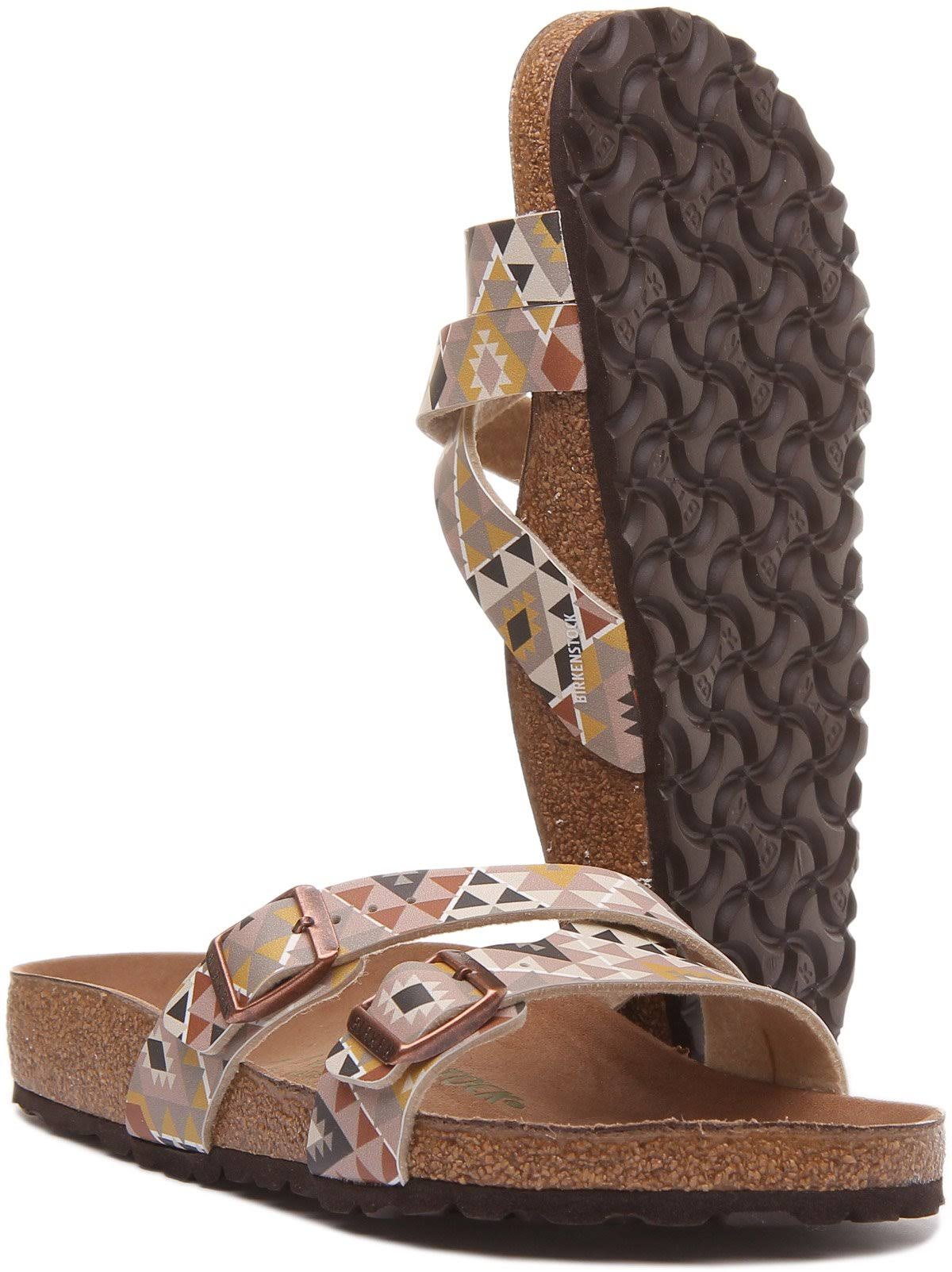 Birkenstock Women's Yao Balance Birko-Flor Sandals Ethno Mocha 3.5