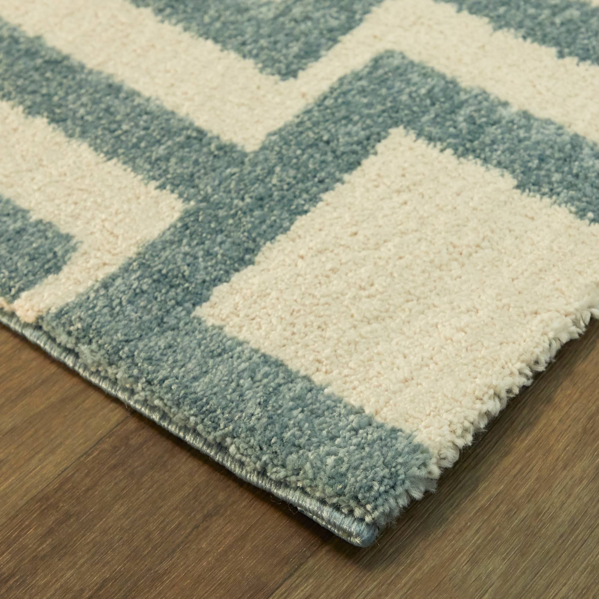 Campbell Modern Geometric Area Rug - 7&10x22 x 10& - Taupe