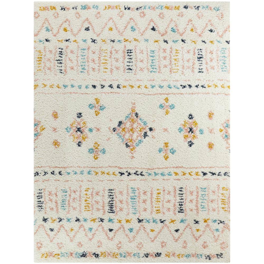 BALTA Mansur Moroccan Shag White 8 ft. x 10 ft. Area Rug