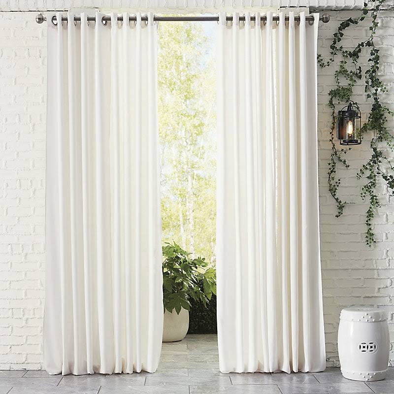 Indoor/Outdoor Sheer Panel White 108x22 - Ballard Designs
