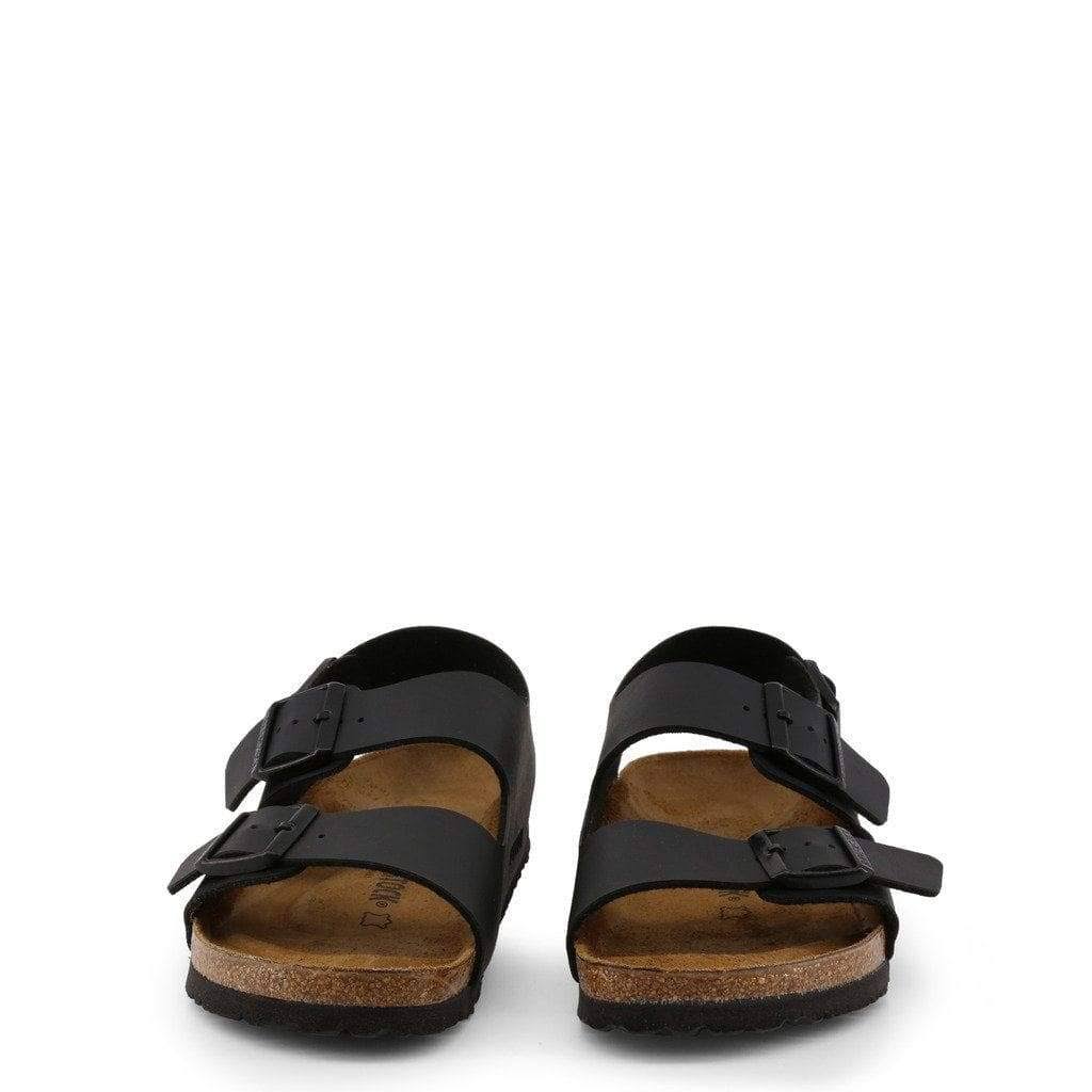 Birkenstock Milano Black Birko-Flor Sandals 40 EU (7-7.5 N US Men/9-9.5 N US Women)