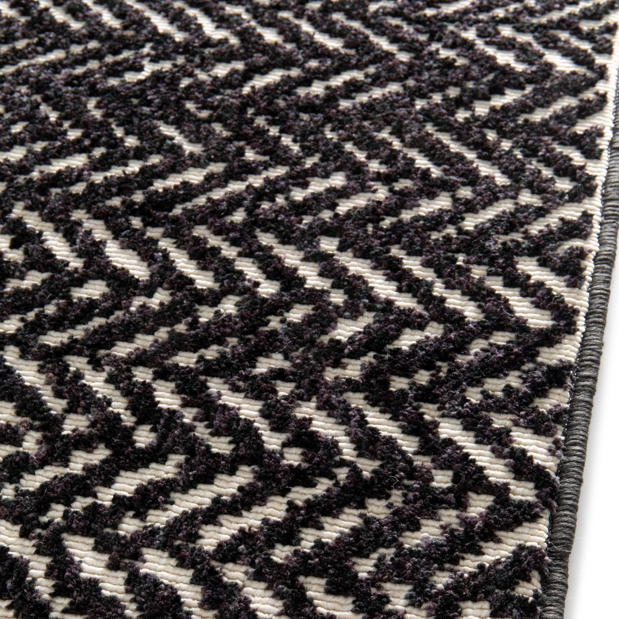 BALTA Tessin Charcoal 5 ft. x 7 ft. Contemporary Area Rug, Grey