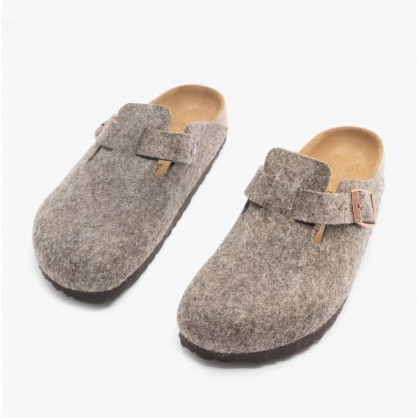 Birkenstock Boston Wool Felt Cacao Clogs