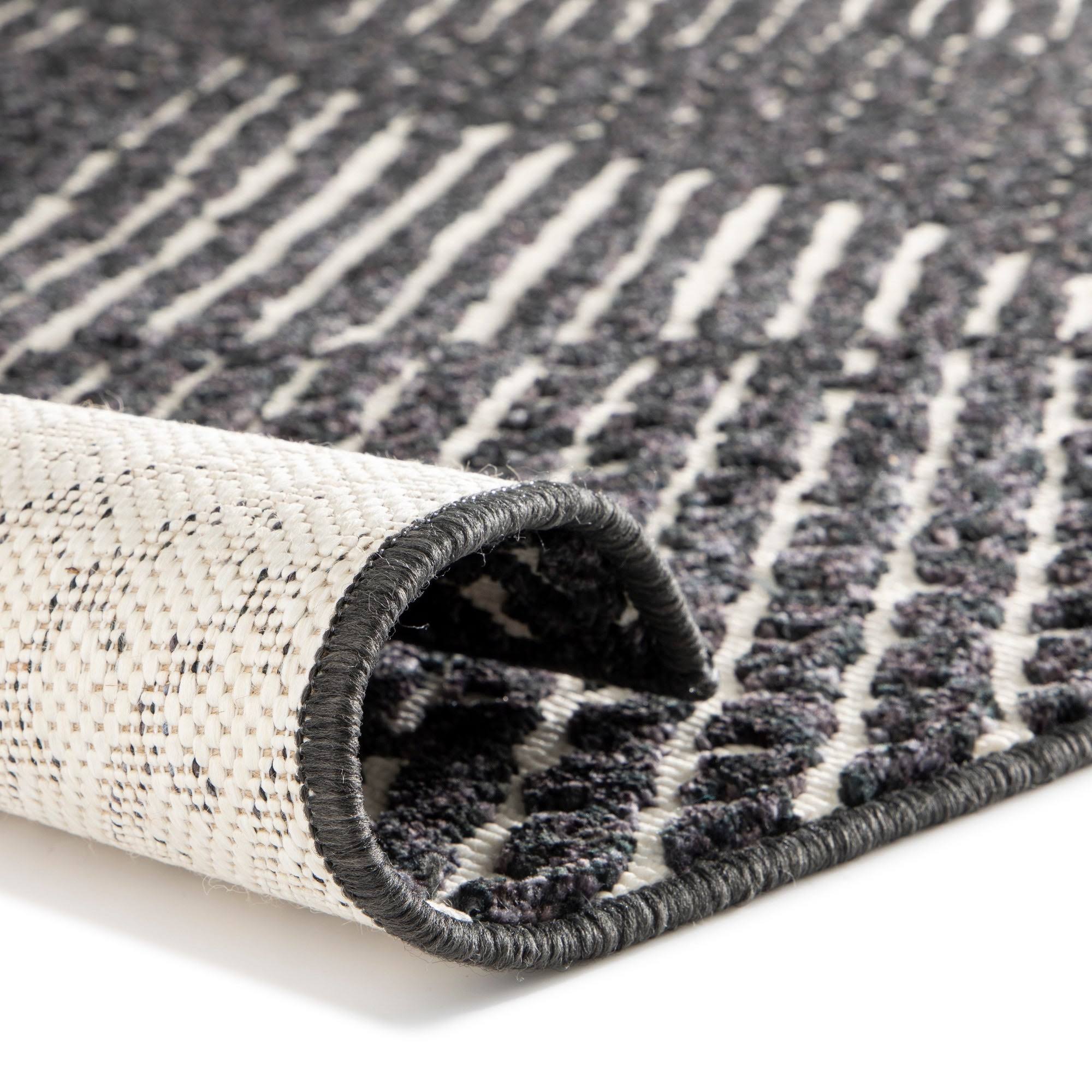 Whitaker Abstract Area Rug - 2&7x22 x 7& Runner - Navy Blue