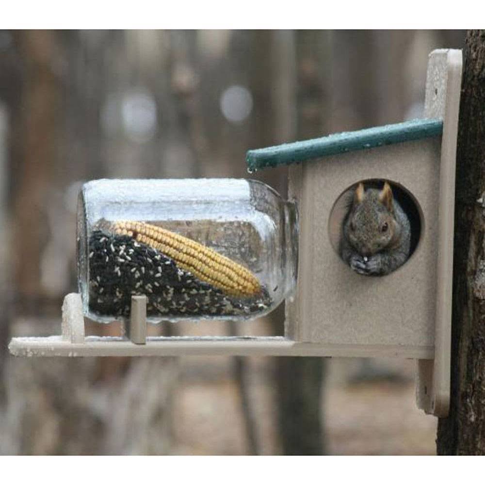 Birds Choice Recycled Jar Squirrel Feeder