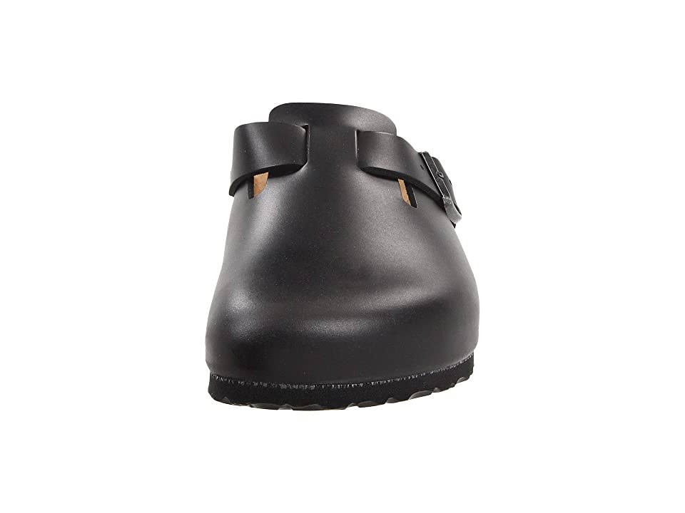 Birkenstock Boston Soft Footbed Clog - 38 - Black Amalfi Leather